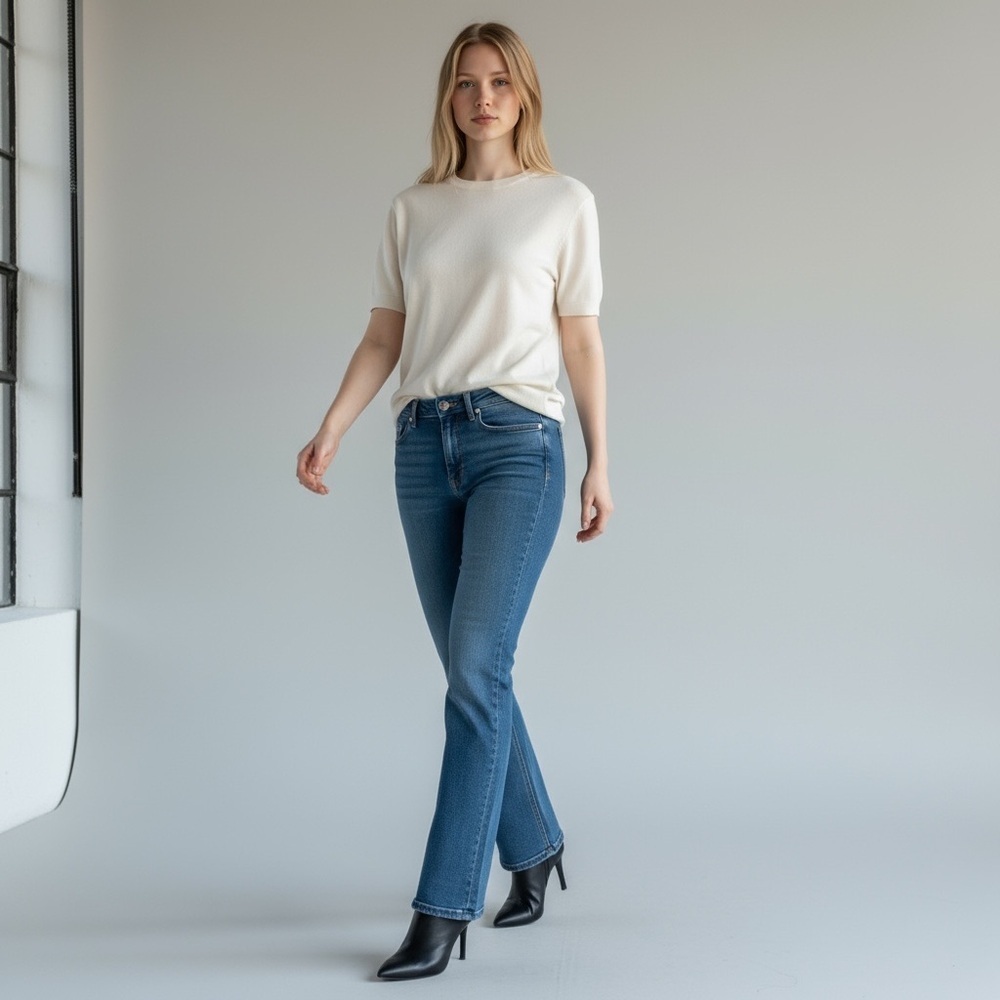 Old Navy y2k low rise The Flirt Blue Jeans 4 Short Bootcut Cowgirl